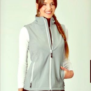 Roper Fleece Womens Grey Polyester Softshell Vest